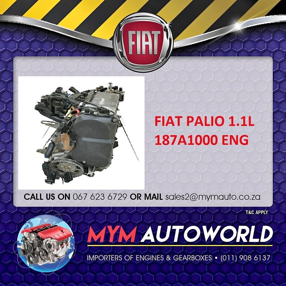 FIAT PALIO 1.1L 187A1000 IMPORTED USED ENGINE - Private Seller FIAT PALIO 1.1L 187A1000 IMPORTED USED ENGINE - Private Seller