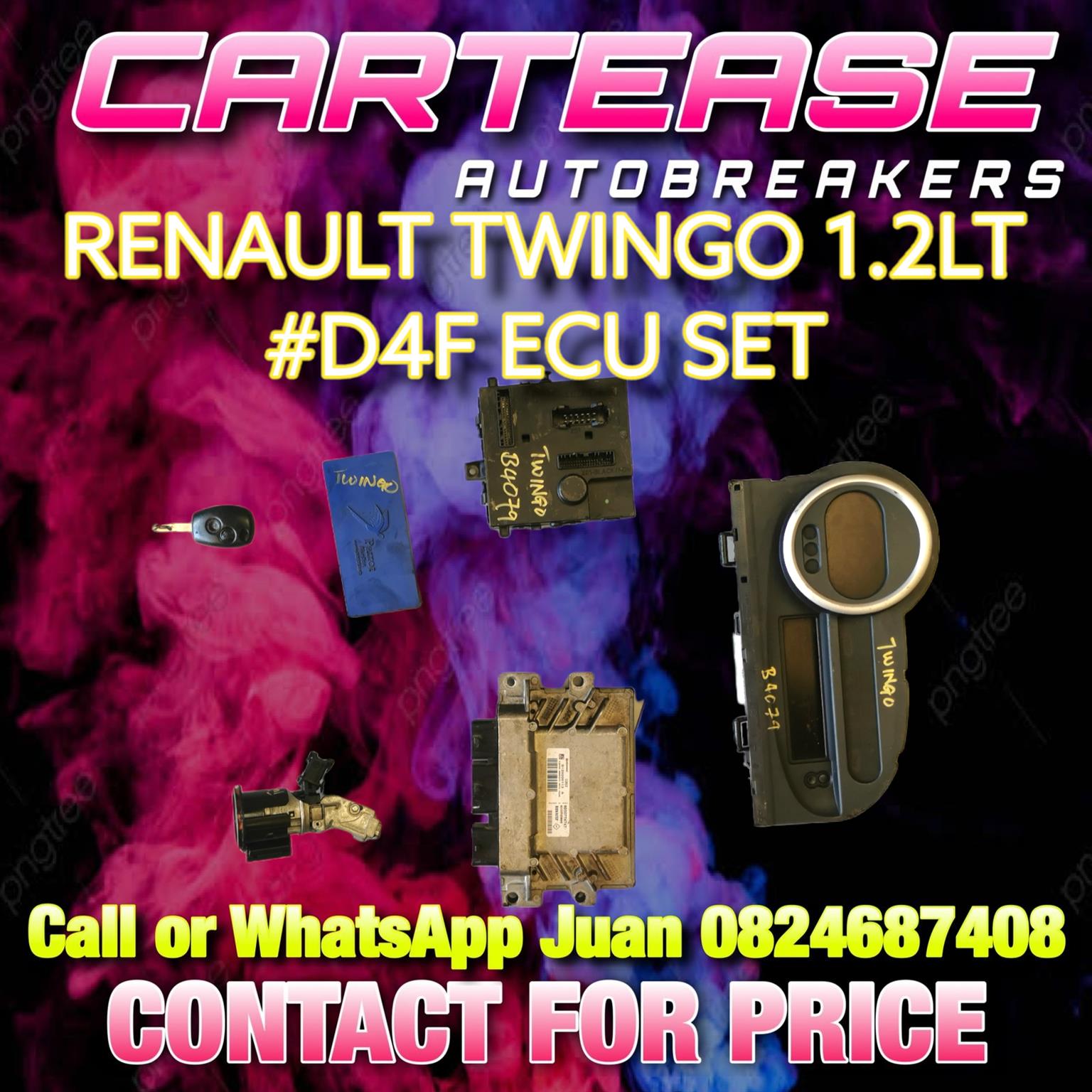 RENAULT TWINGO 1.2LT #D4F ECU SET - Private Seller RENAULT TWINGO 1.2LT #D4F ECU SET - Private Seller