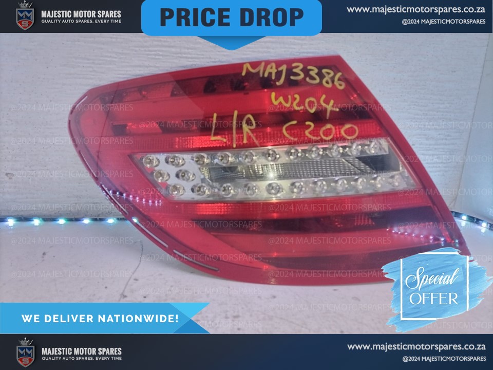 Mercedes C200 CGI Half LED Tail Lights for Sale (2012, W204)