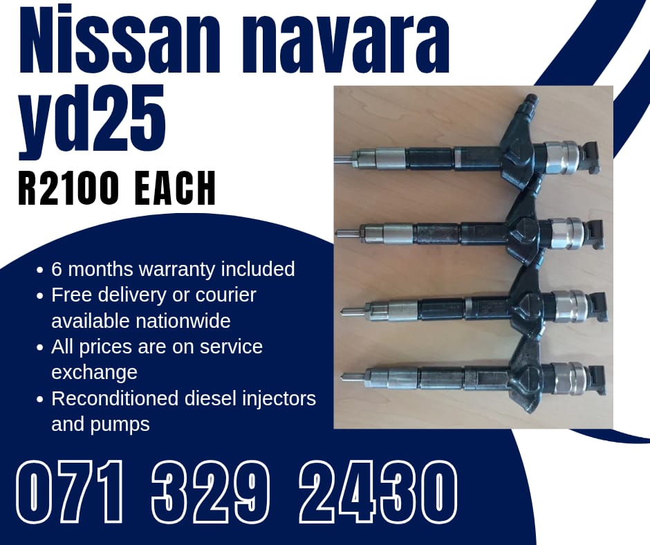 NISSAN NAVARA YD25 INJECTORS FOR SALE WITH WARRANTY INCLUDED - Private Seller NISSAN NAVARA YD25 INJECTORS FOR SALE WITH WARRANTY INCLUDED - Private Seller