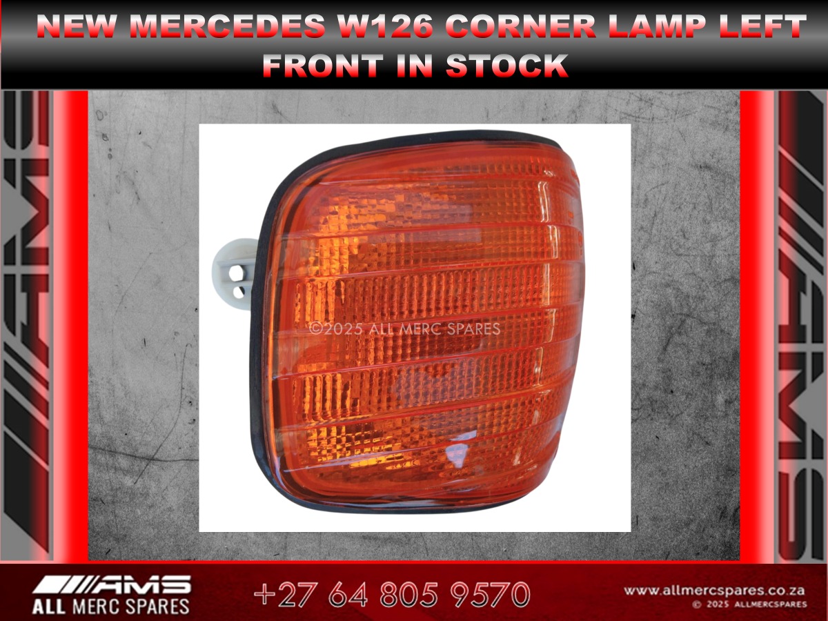 NEW MERCEDES W126 LEFT FRONT CORNER LAMP – NOW IN STOCK