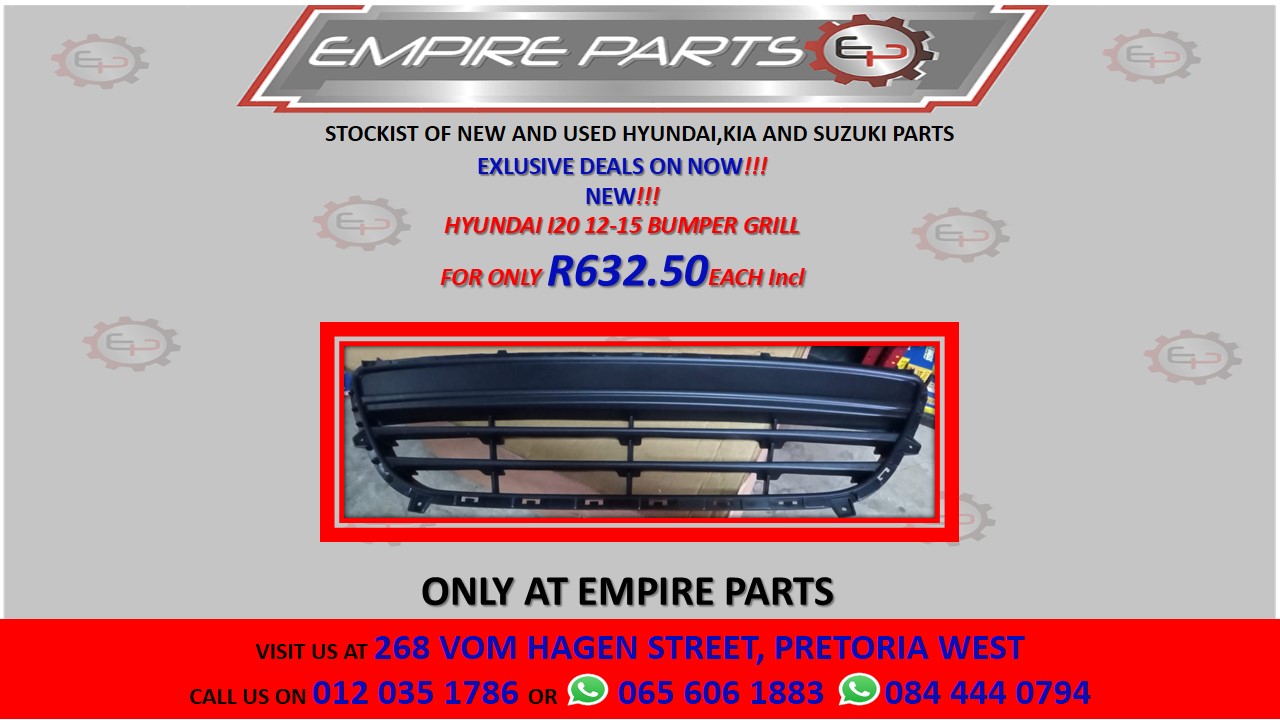 HYUNDAI I20 12-15 BUMPER GRILLE - Private Seller HYUNDAI I20 12-15 BUMPER GRILLE - Private Seller