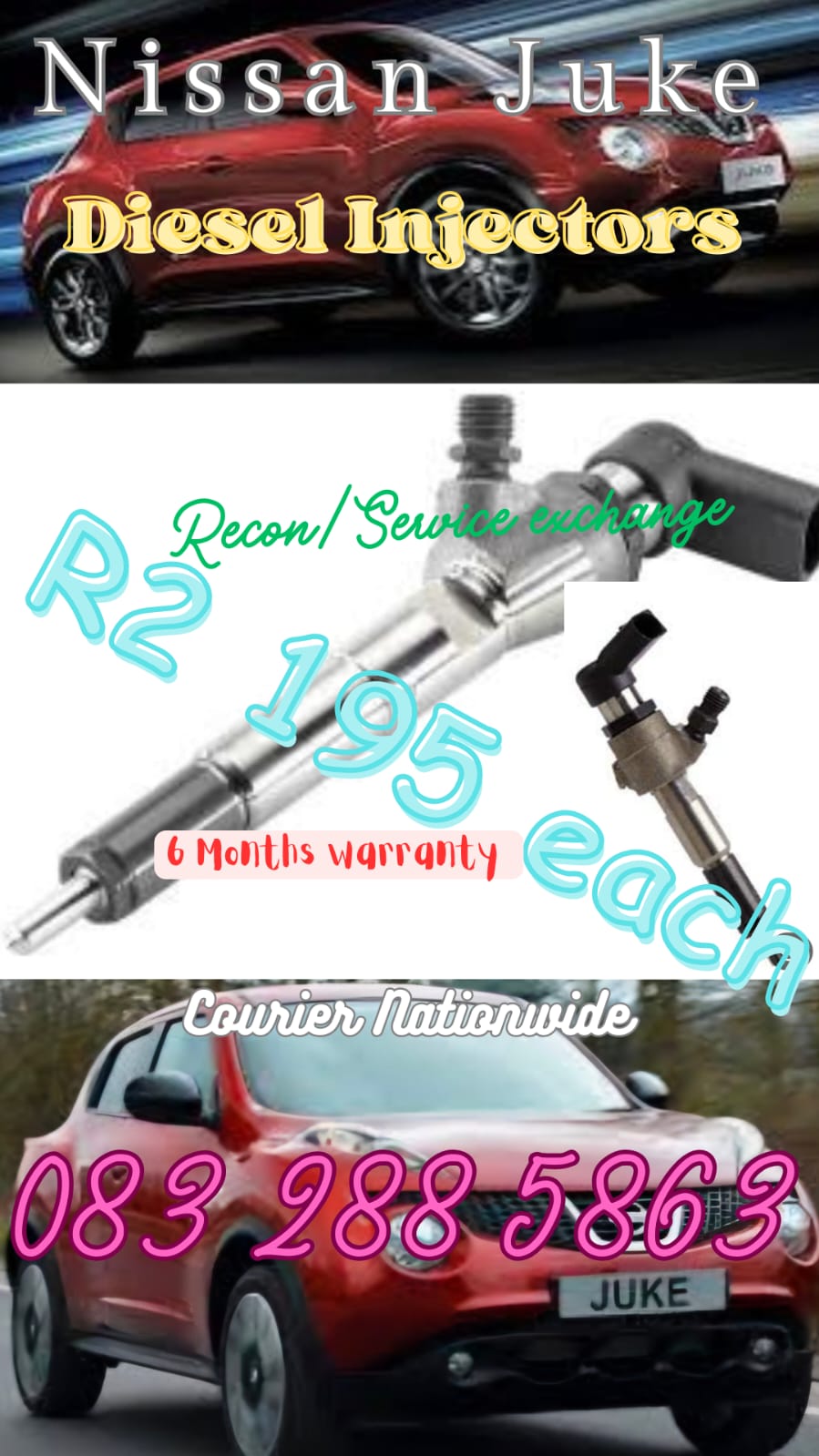 Nissan Juke Diesel Injectors - Private Seller