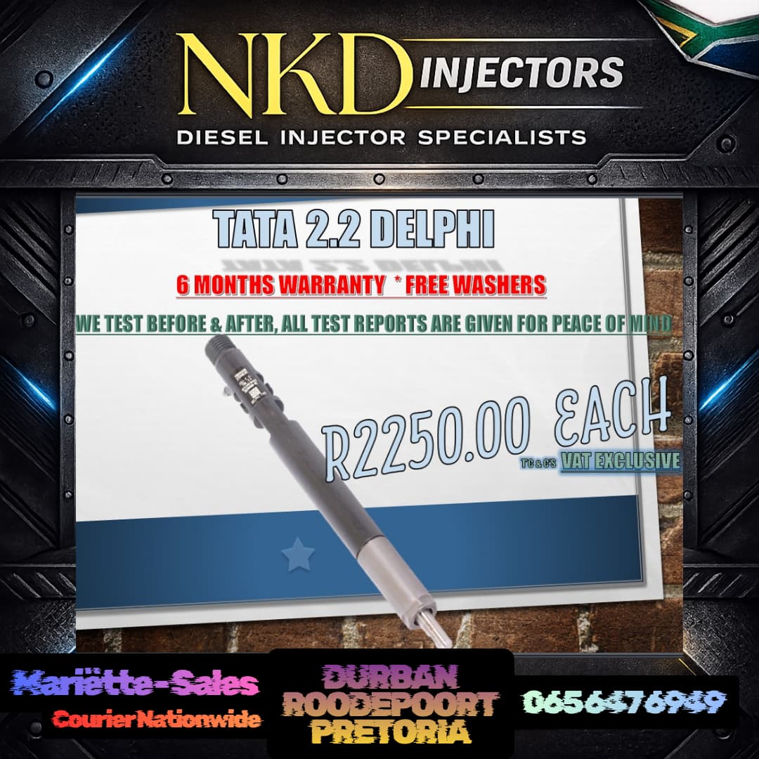 Delphi 2,2 Tata Diesel Injectors - Private Seller Delphi 2,2 Tata Diesel Injectors - Private Seller