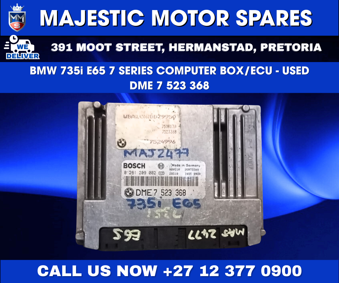 BMW 735i E65 ECU / Computer Box (DME 7 523 368) – Used For Sale - Private Seller BMW 735i E65 ECU / Computer Box (DME 7 523 368) – Used For Sale - Private Seller