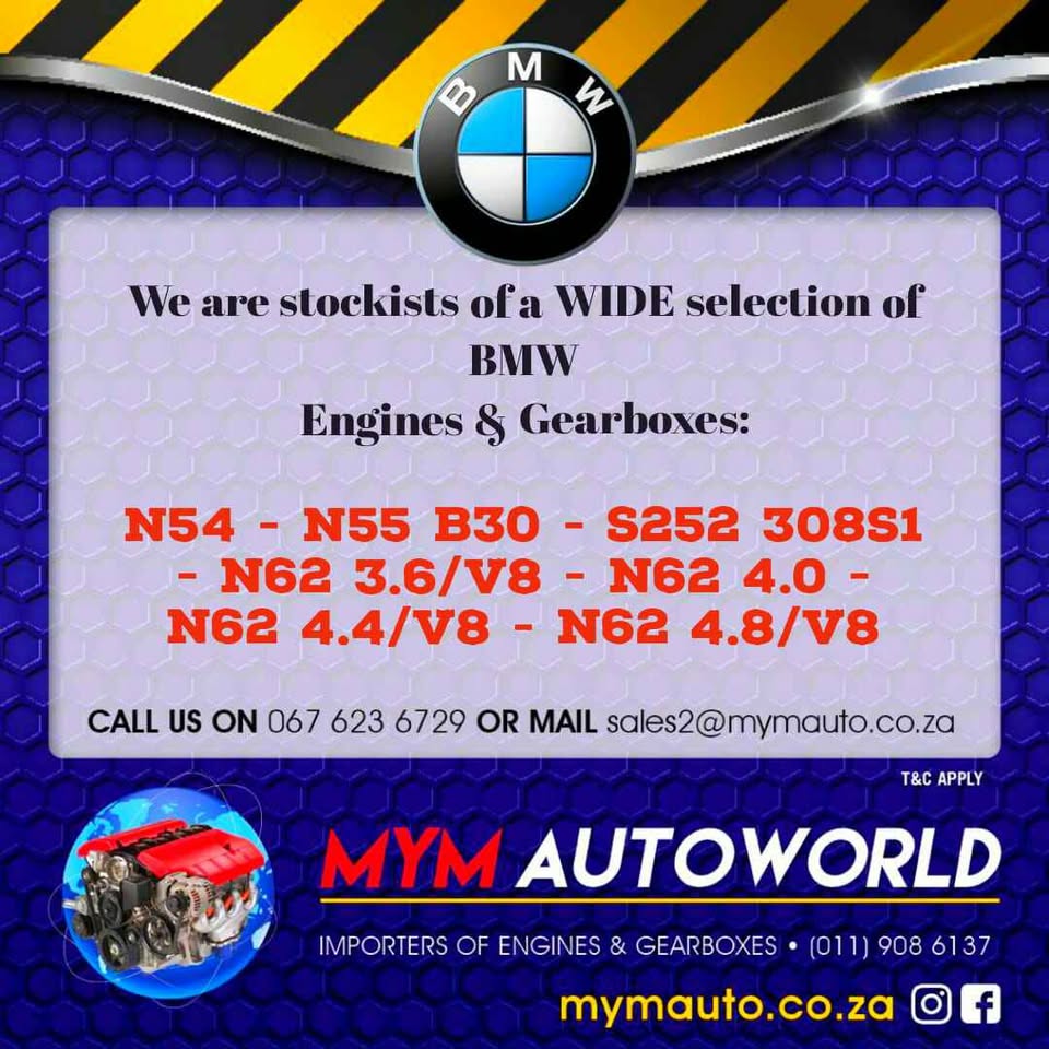 MYM AUTOWORLD LEADING IMPORTERS OF USED BMW ENGINES AND GEARBOXES - Private Seller MYM AUTOWORLD LEADING IMPORTERS OF USED BMW ENGINES AND GEARBOXES - Private Seller