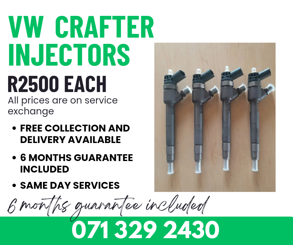 VW CRAFTER INJECTORS FOR SALE WITH WARRANTY - Private Seller VW CRAFTER INJECTORS FOR SALE WITH WARRANTY - Private Seller