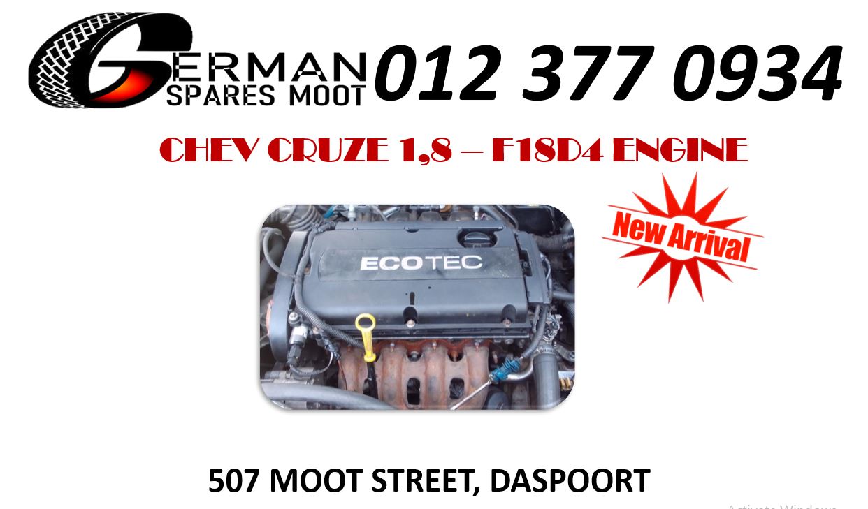Chev Cruze F18D4 USED engine for sale. - Private Seller Chev Cruze F18D4 USED engine for sale. - Private Seller