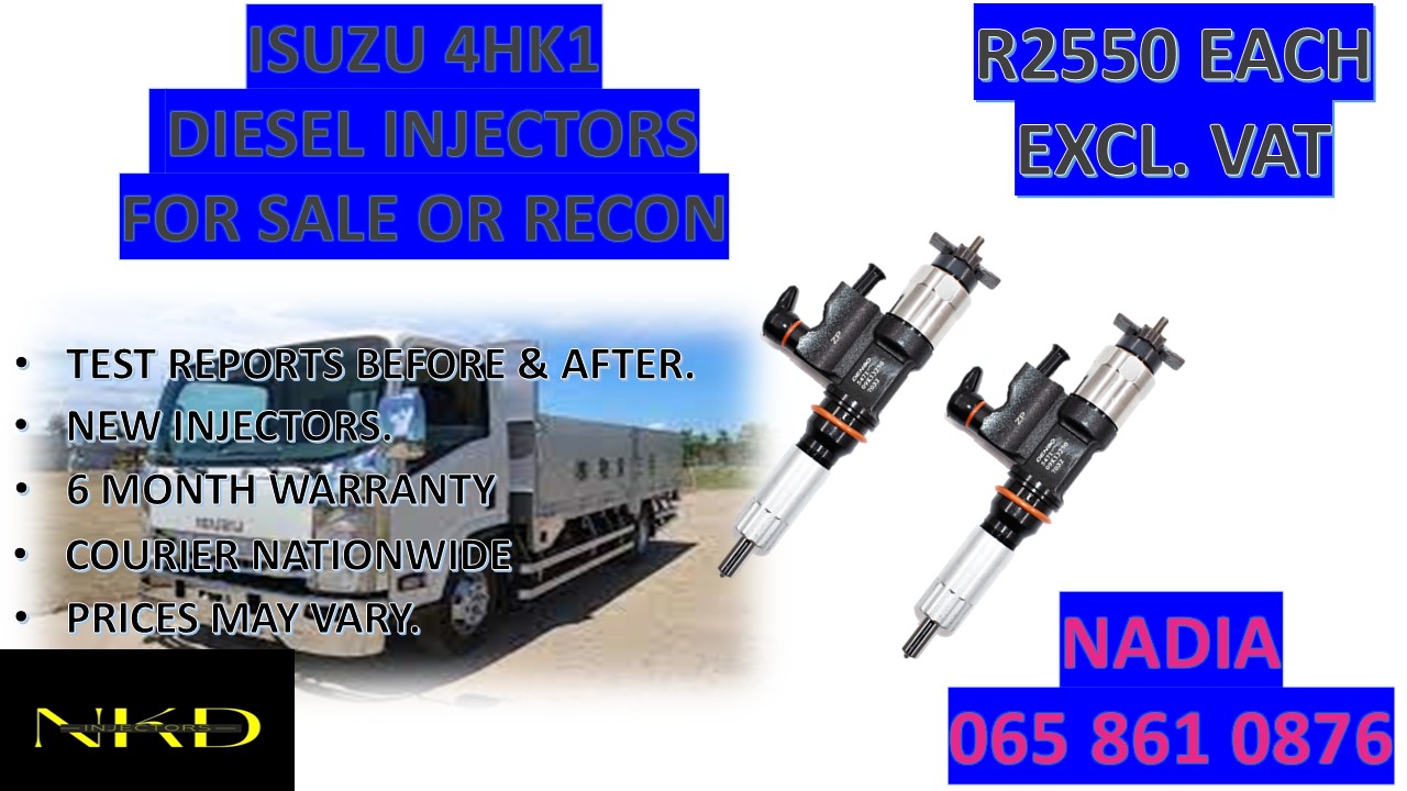 DIESEL INJECTORS FOR SALE FOR ISUZU 4HK1 - Private Seller DIESEL INJECTORS FOR SALE FOR ISUZU 4HK1 - Private Seller