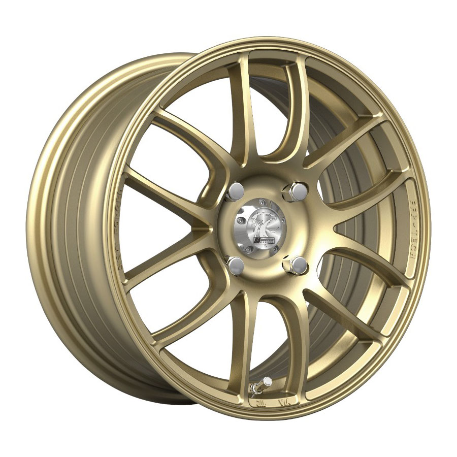 15″ A-Line AR-Z2 4/108 Race Gold Alloy Wheels