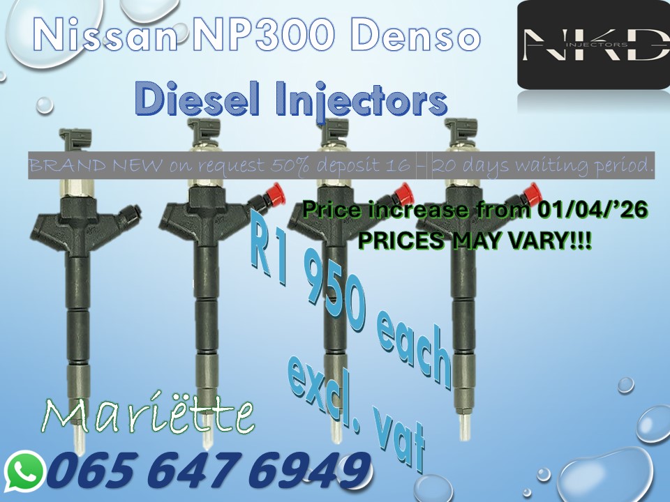 Diesel Injectors NP300 Nissan YD25 - Private Seller Diesel Injectors NP300 Nissan YD25 - Private Seller