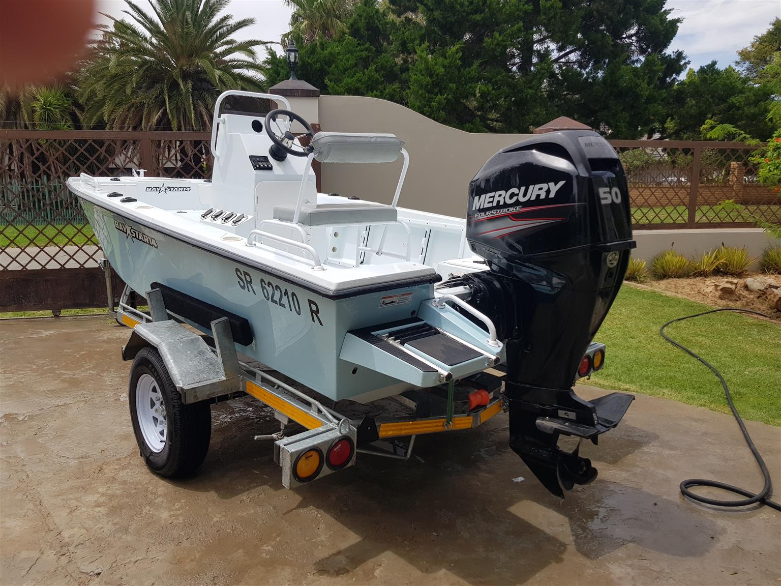 Baystar 14 boat for sale it is like new with 50hp Mercury with EFI all in as new