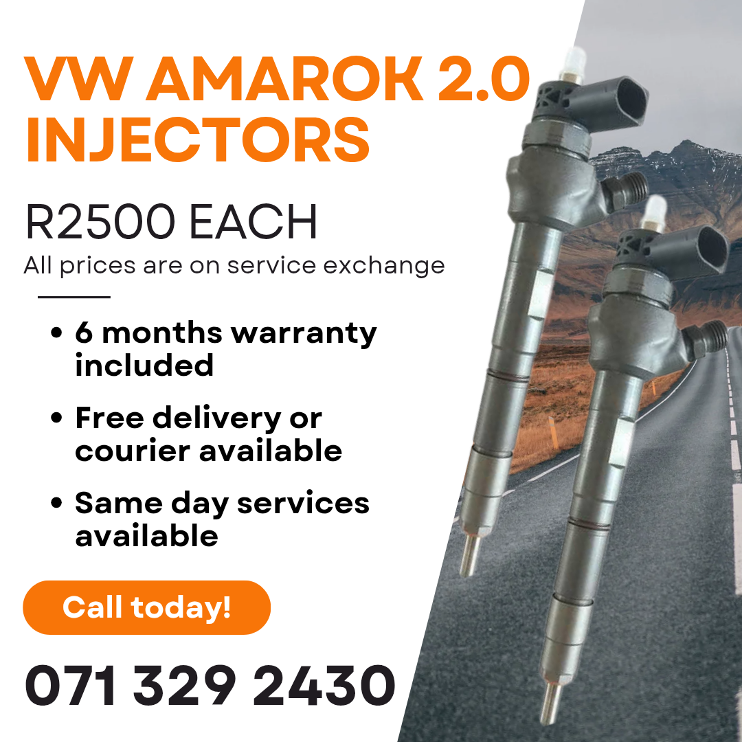VW AMAROK 2.0 DIESEL INJECTORS FOR SALE WITH WARRANTY - Private Seller VW AMAROK 2.0 DIESEL INJECTORS FOR SALE WITH WARRANTY - Private Seller