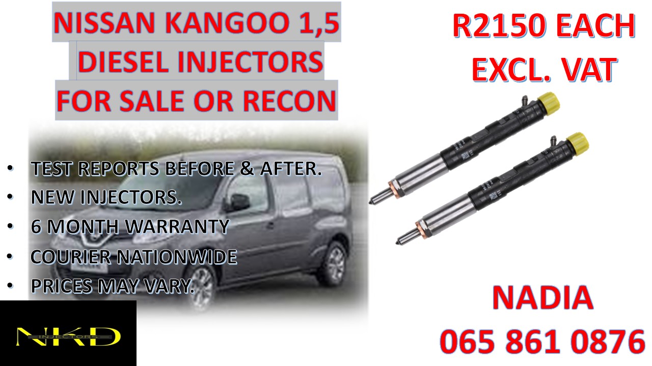 DIESEL INJECTORS FOR SALE FOR NISSAN KANGOO 1.5 - Private Seller DIESEL INJECTORS FOR SALE FOR NISSAN KANGOO 1.5 - Private Seller