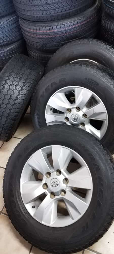 17inch Toyota Hilux GD6 original mags with used 265/65/17 Goodyear A/T tyres set - Private Seller 17inch Toyota Hilux GD6 original mags with used 265/65/17 Goodyear A/T tyres set - Private Seller