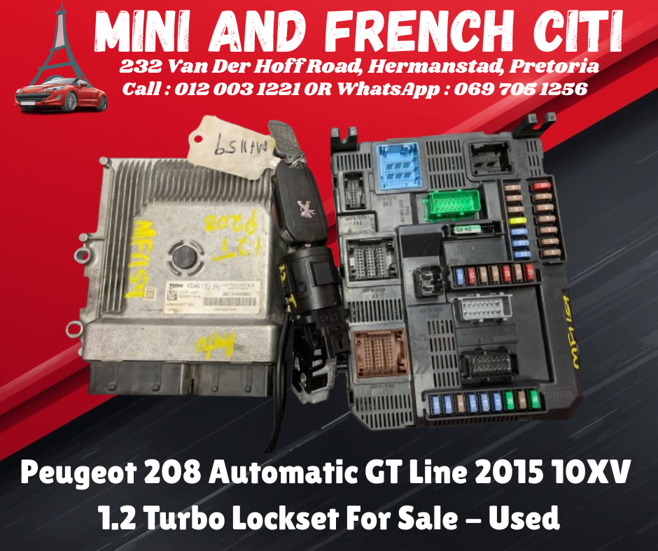 Peugeot 208 GT Line 2015 1.2 Turbo Lockset For Sale - Used Ignition & Door Lock! - Private Seller Peugeot 208 GT Line 2015 1.2 Turbo Lockset For Sale - Used Ignition & Door Lock! - Private Seller