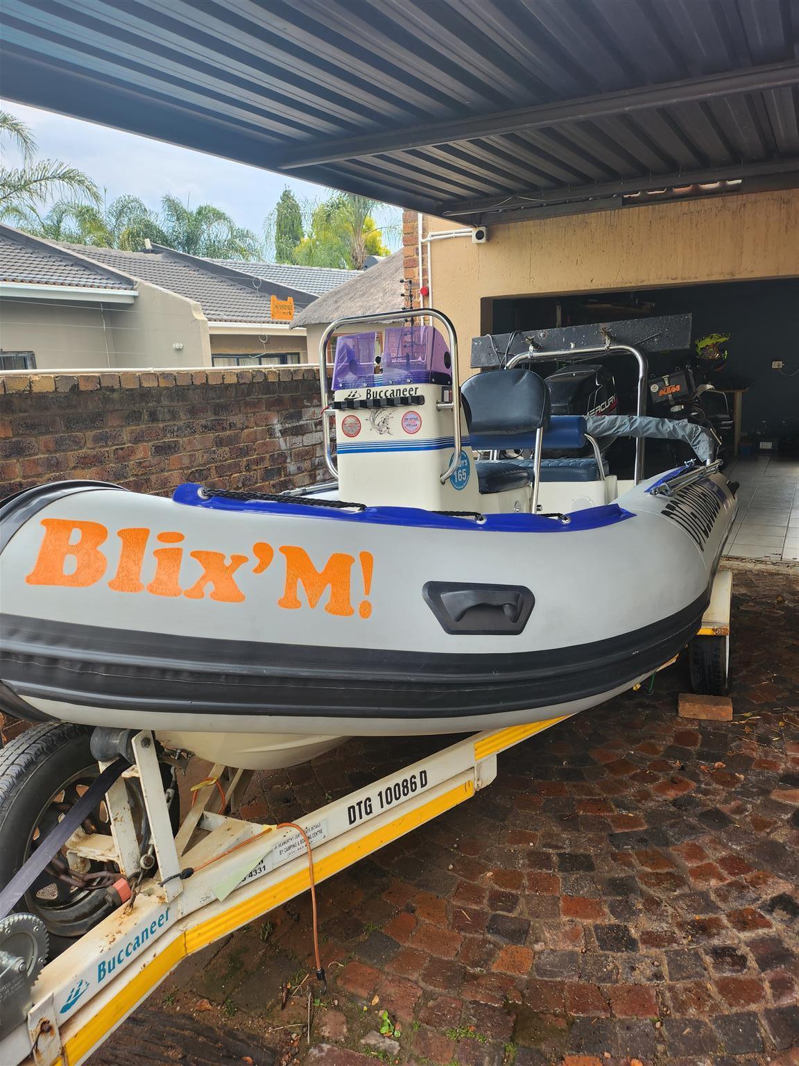 Buccaneer Semi rigid with 75hp Mercury outboard