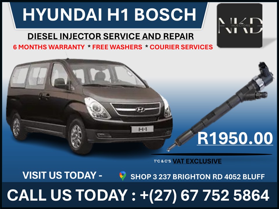 Hyundai H1 Bosch Diesel Injectors on Recondition