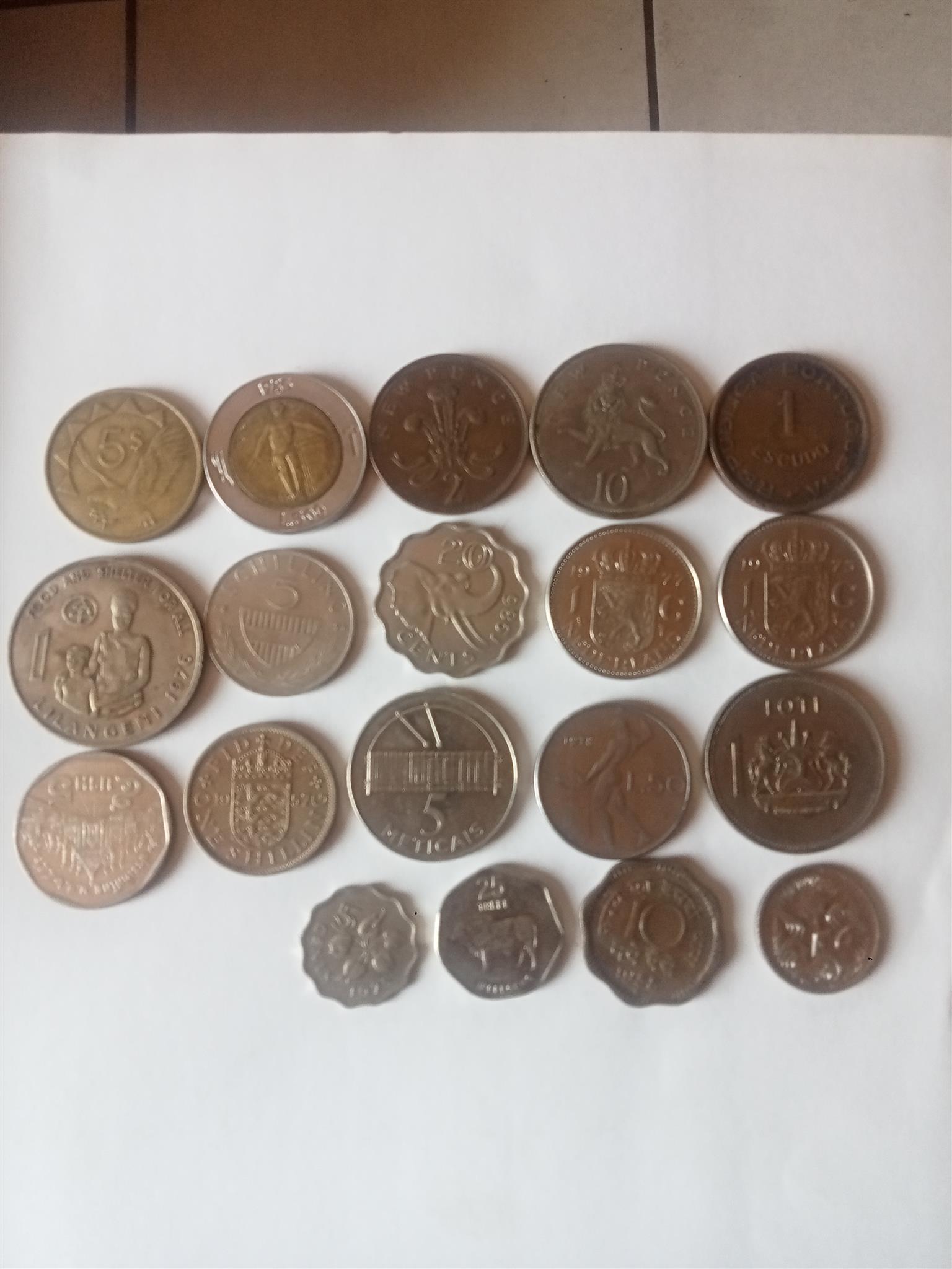 Old coins and note's for sale