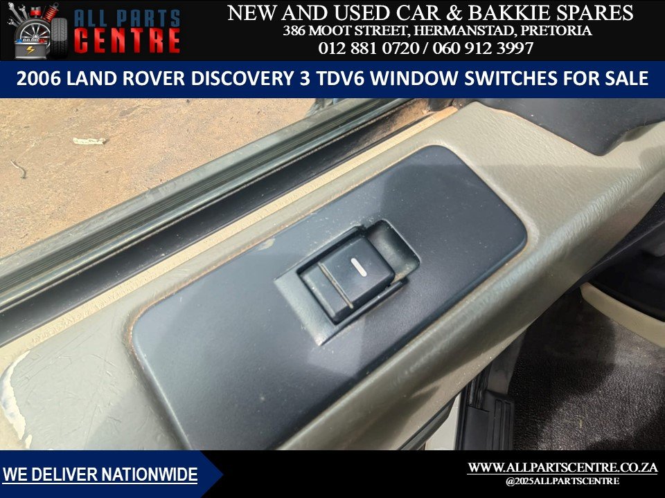 2006 Land Rover Discovery 3 TDV6 window switches are now available for sale - Private Seller 2006 Land Rover Discovery 3 TDV6 window switches are now available for sale - Private Seller