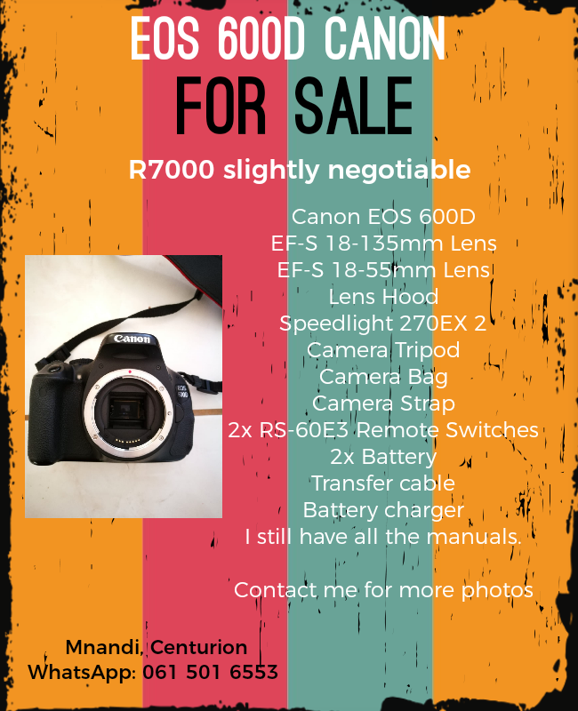 Canon Camera EOS 600D 
