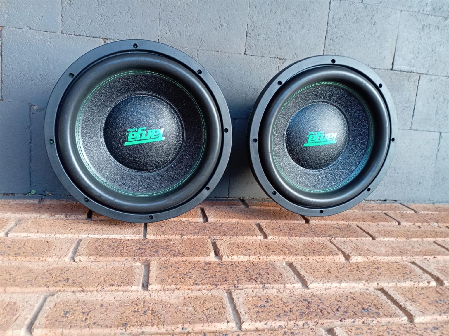 Car Audio Bass Combo 2 x Pythons Subwoofers & 34500w Targa Amplifier