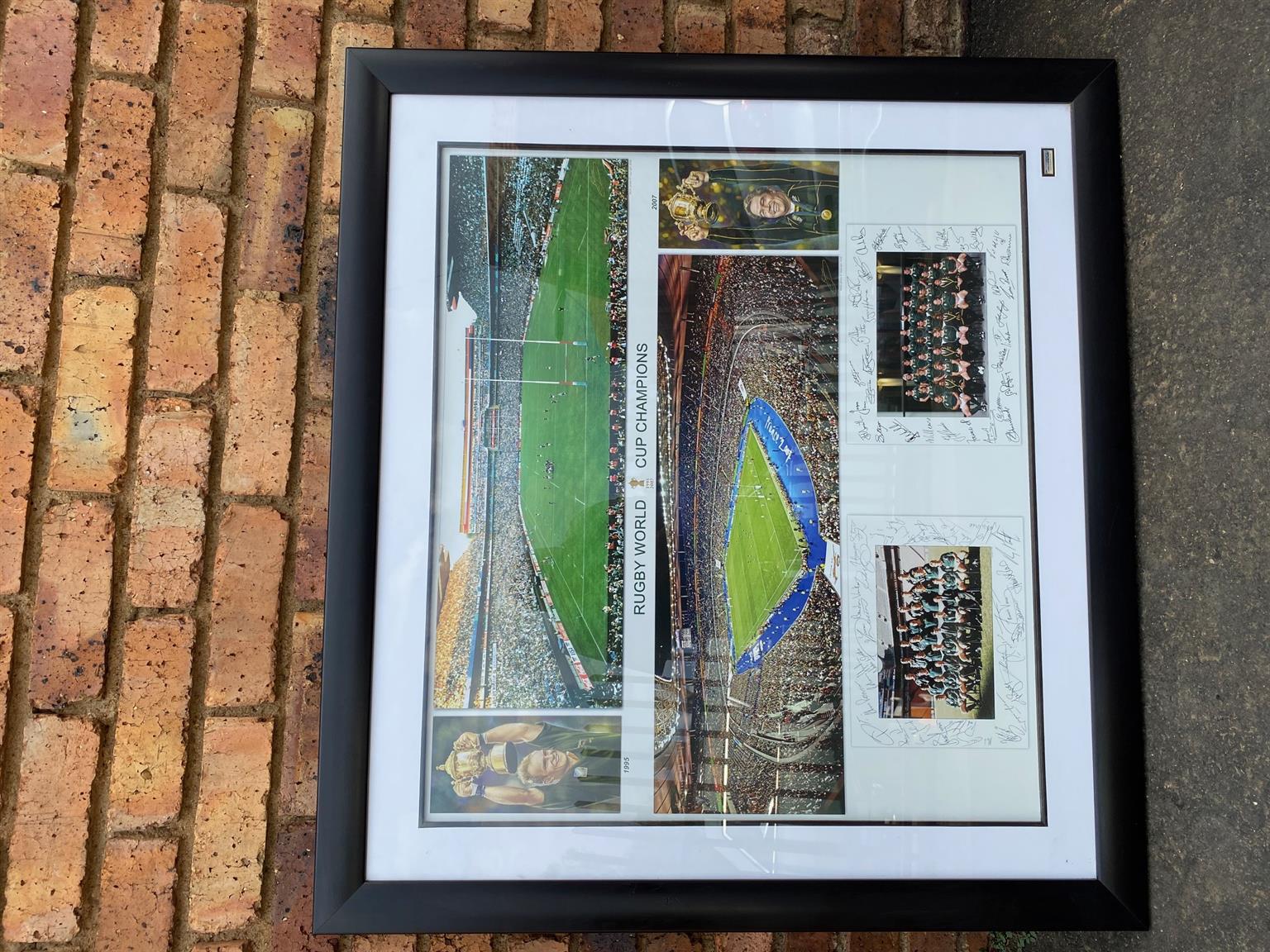 Very nice Rugby World Cup Champions 1995 & 2007 MSC Sports Memorabilia