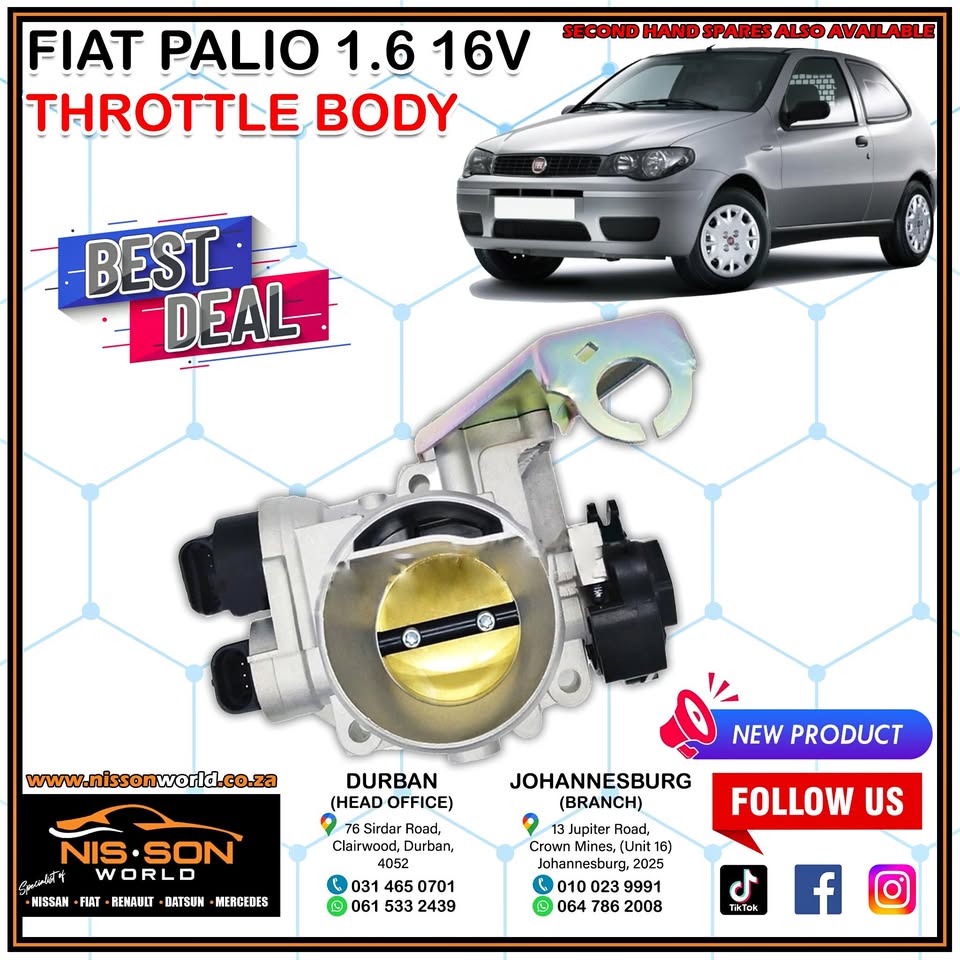 FIAT PALIO 1.6 16V THROTTLE BODY - Private Seller FIAT PALIO 1.6 16V THROTTLE BODY - Private Seller