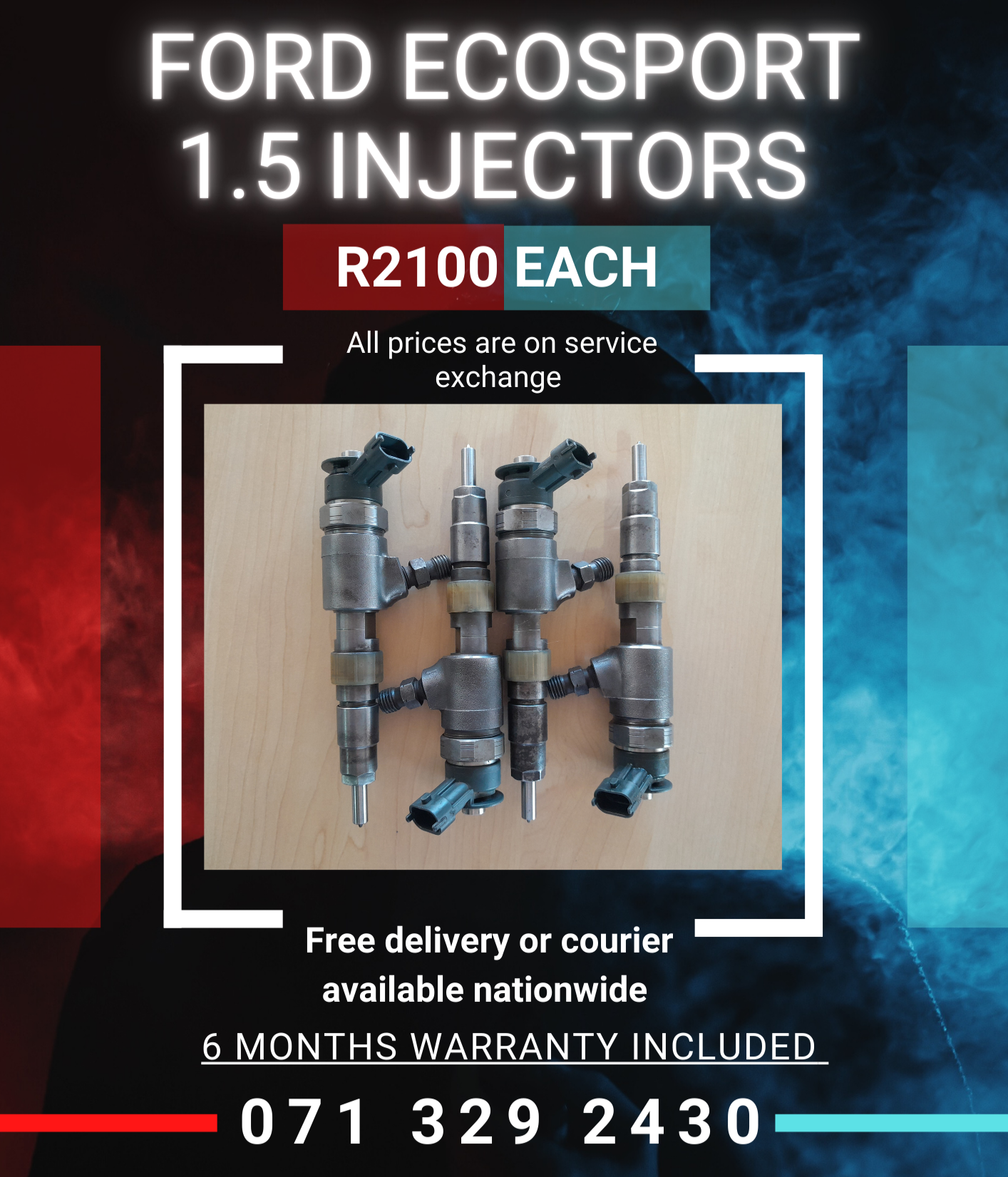 FORD ECOSPORT 1.5 INJECTORS FOR SALE WITH WARRANTY INCLUDED - Private Seller FORD ECOSPORT 1.5 INJECTORS FOR SALE WITH WARRANTY INCLUDED - Private Seller