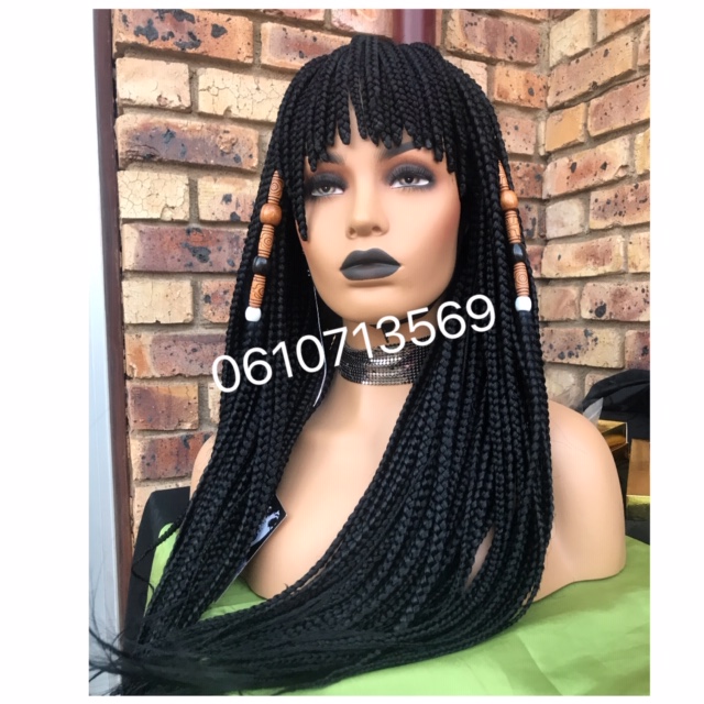 beautiful lace top fringe braided wig