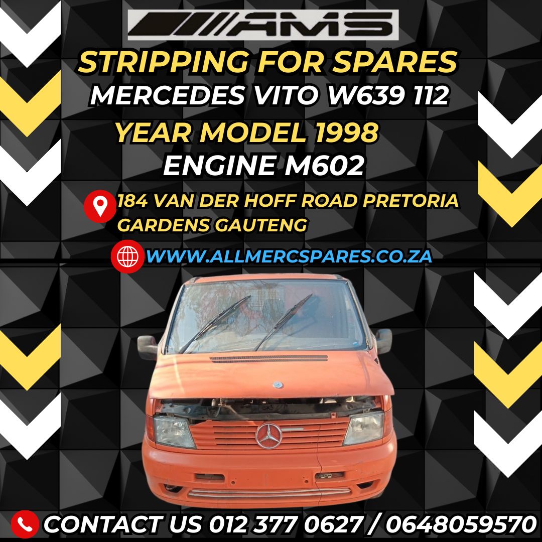 STRIPPING A VITO W639 112 FOR SPARES (1998 MODEL MANUAL) - Private Seller STRIPPING A VITO W639 112 FOR SPARES (1998 MODEL MANUAL) - Private Seller