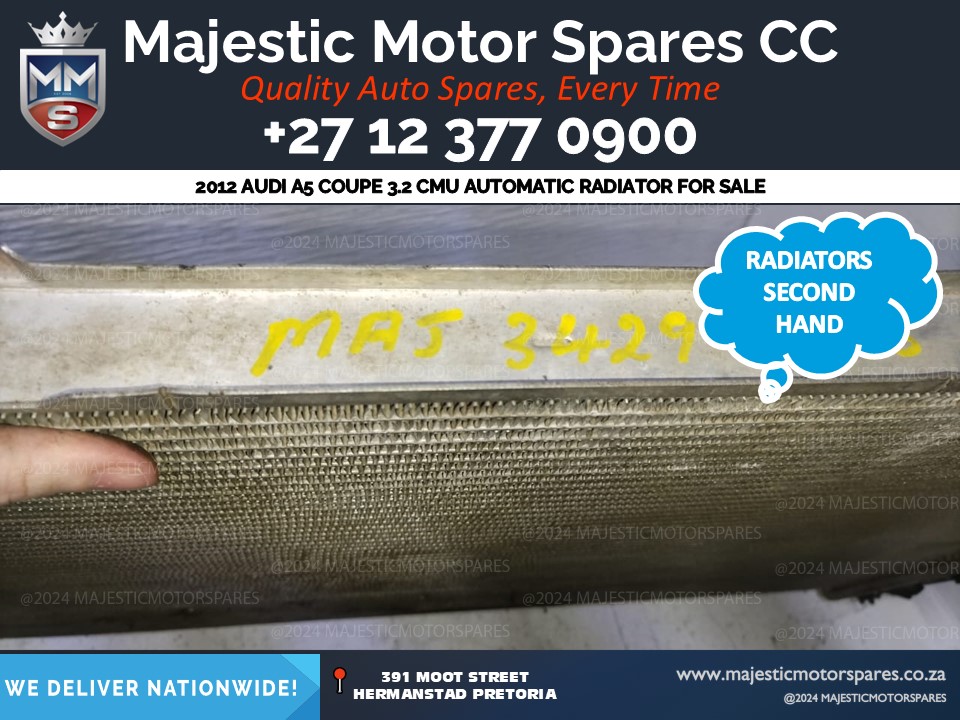 2012 audi a5 coupe 3.2 cmu automatic radiator for sale - Private Seller