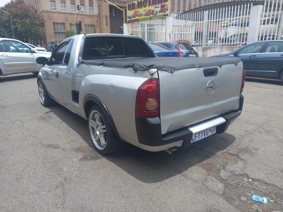 2009 OPEL CORSA BAKKIE 1.4 PETROL, MANUAL, 103000KM, SILVER IN COLOR,