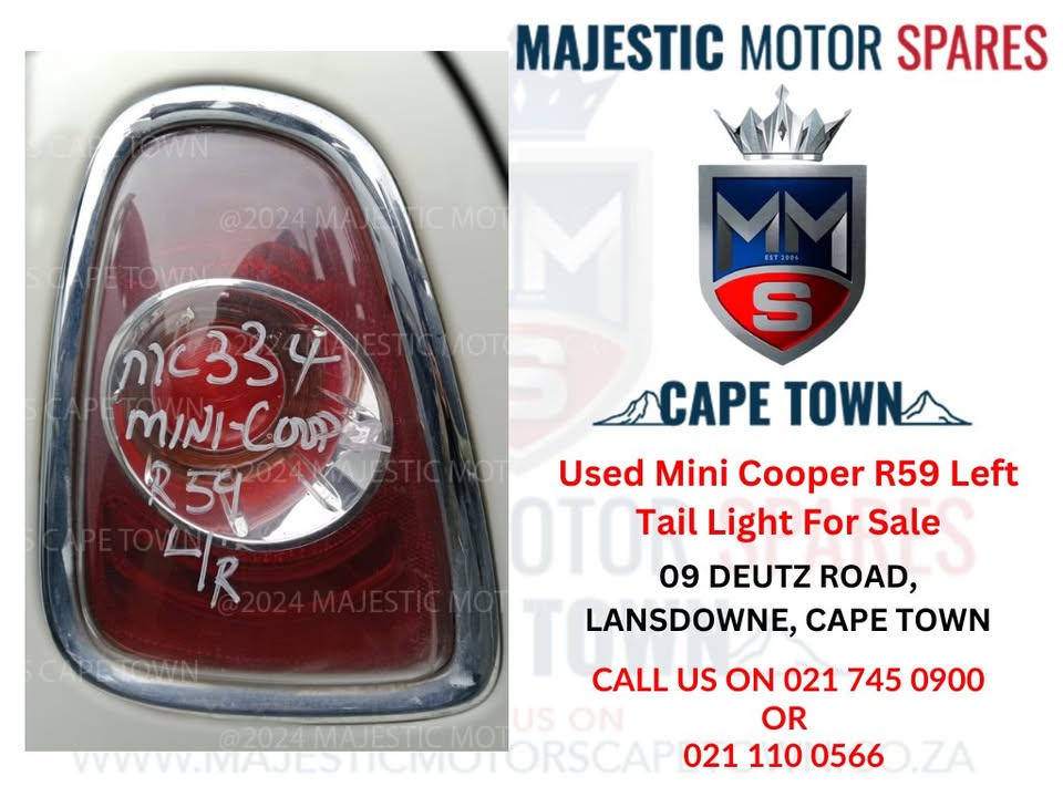 Mini Cooper R59 Left Tail Light For Sale - Private Seller Mini Cooper R59 Left Tail Light For Sale - Private Seller