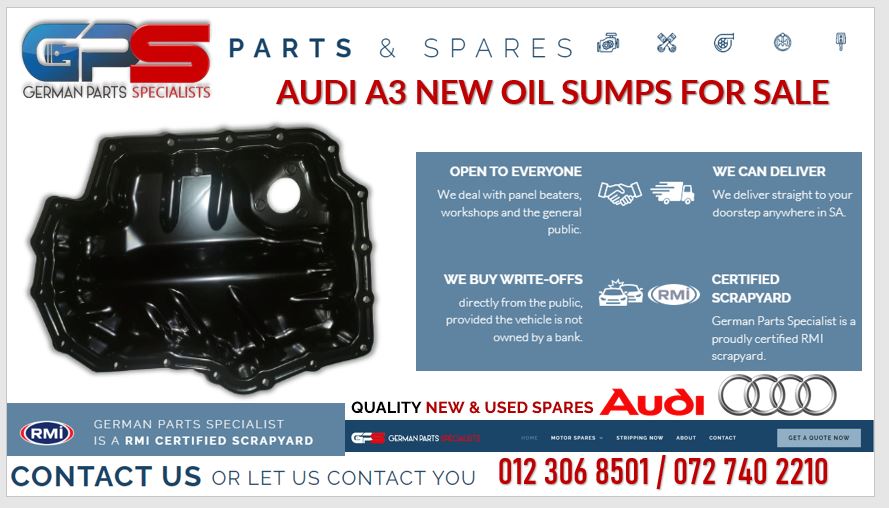 Audi A3 new replacement oil sump for sale - Private Seller