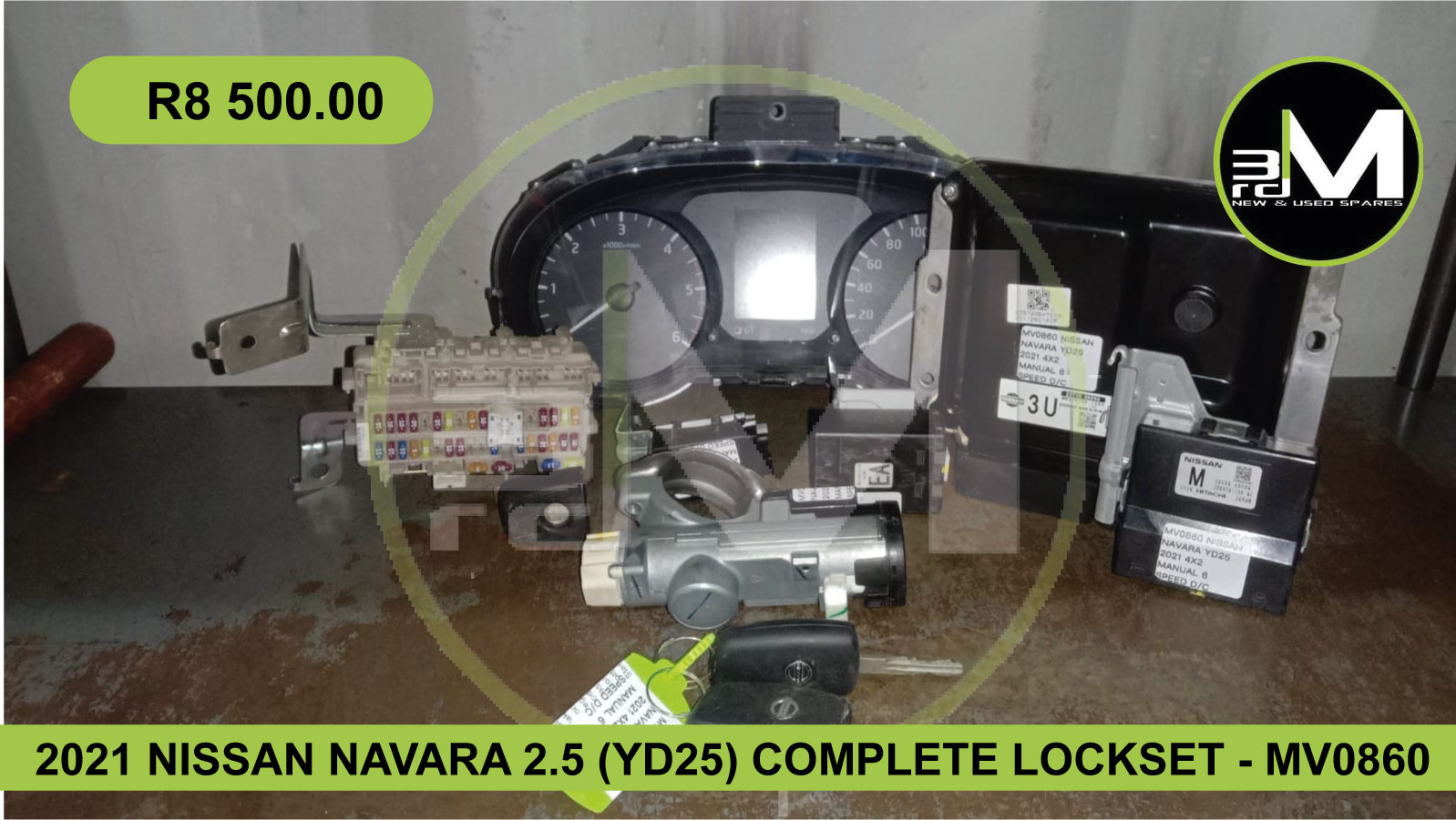 2021 NISSAN NAVARA 2.5 (YD25) COMPLETE LOCKSET - MV0860 - Private Seller 2021 NISSAN NAVARA 2.5 (YD25) COMPLETE LOCKSET - MV0860 - Private Seller