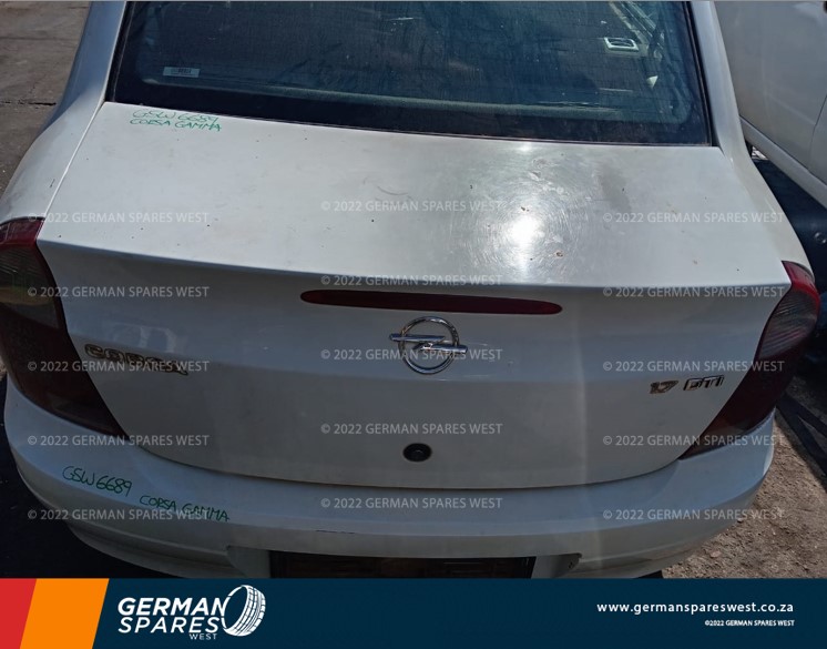OPEL CORSA GAMMA 1.7D 2004 USED BOOTLID FOR SALE - Private Seller OPEL CORSA GAMMA 1.7D 2004 USED BOOTLID FOR SALE - Private Seller