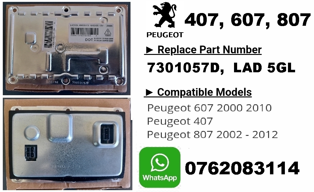 Peugeot Headlight Xenon Ballast control module