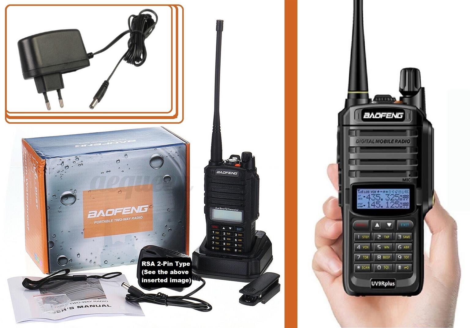 BAOFENG UV-9R Plus Walkie Talkie VHF UHF Dual Band 15W Handheld Two Way Radio / Transceiver. All NEW