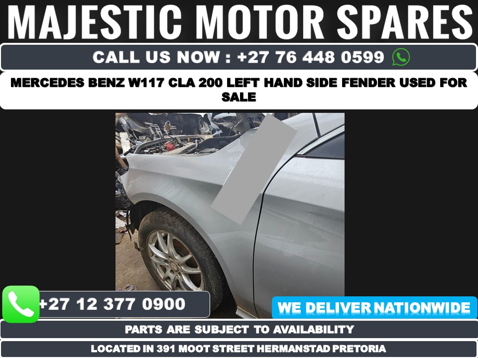 Mercedes benz CLA W117 fender left side used for sale MAJ3158 - Private Seller Mercedes benz CLA W117 fender left side used for sale MAJ3158 - Private Seller