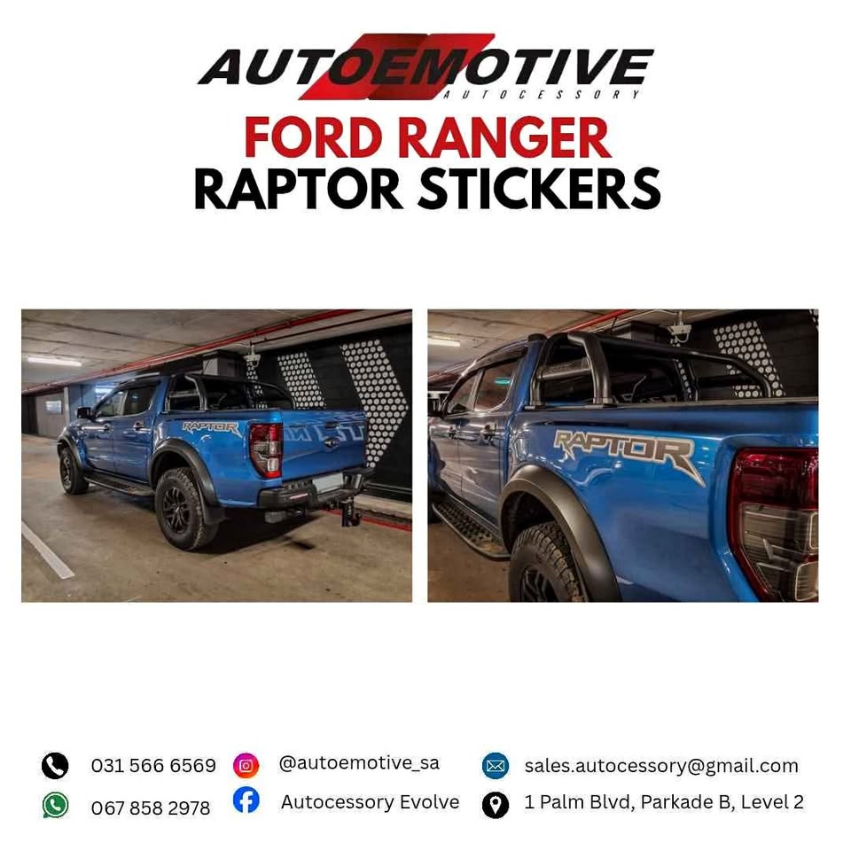 Ford Ranger Raptor Stickers - Private Seller Ford Ranger Raptor Stickers - Private Seller
