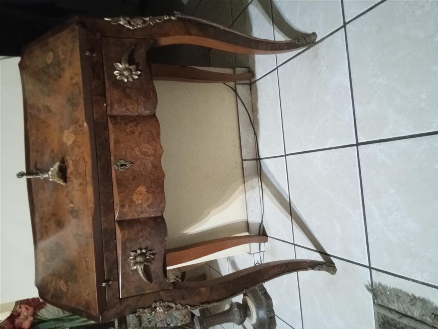 Sloping antique  writing  desk