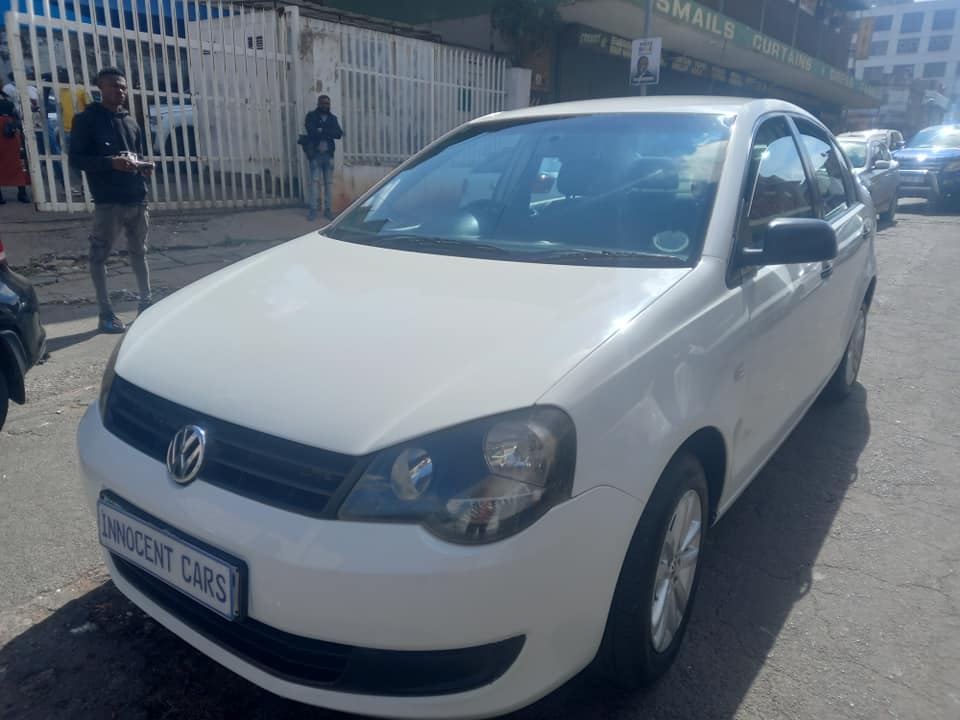 2012 VW POLO VIVO SEDAN 1.4 PETROL, MANUAL TRANSMISSION, WHITE COLOUR