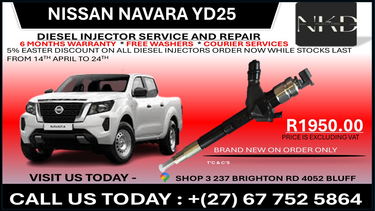 Nissan Navara Yd25 Diesel Injectors on recondition - Private Seller Nissan Navara Yd25 Diesel Injectors on recondition - Private Seller