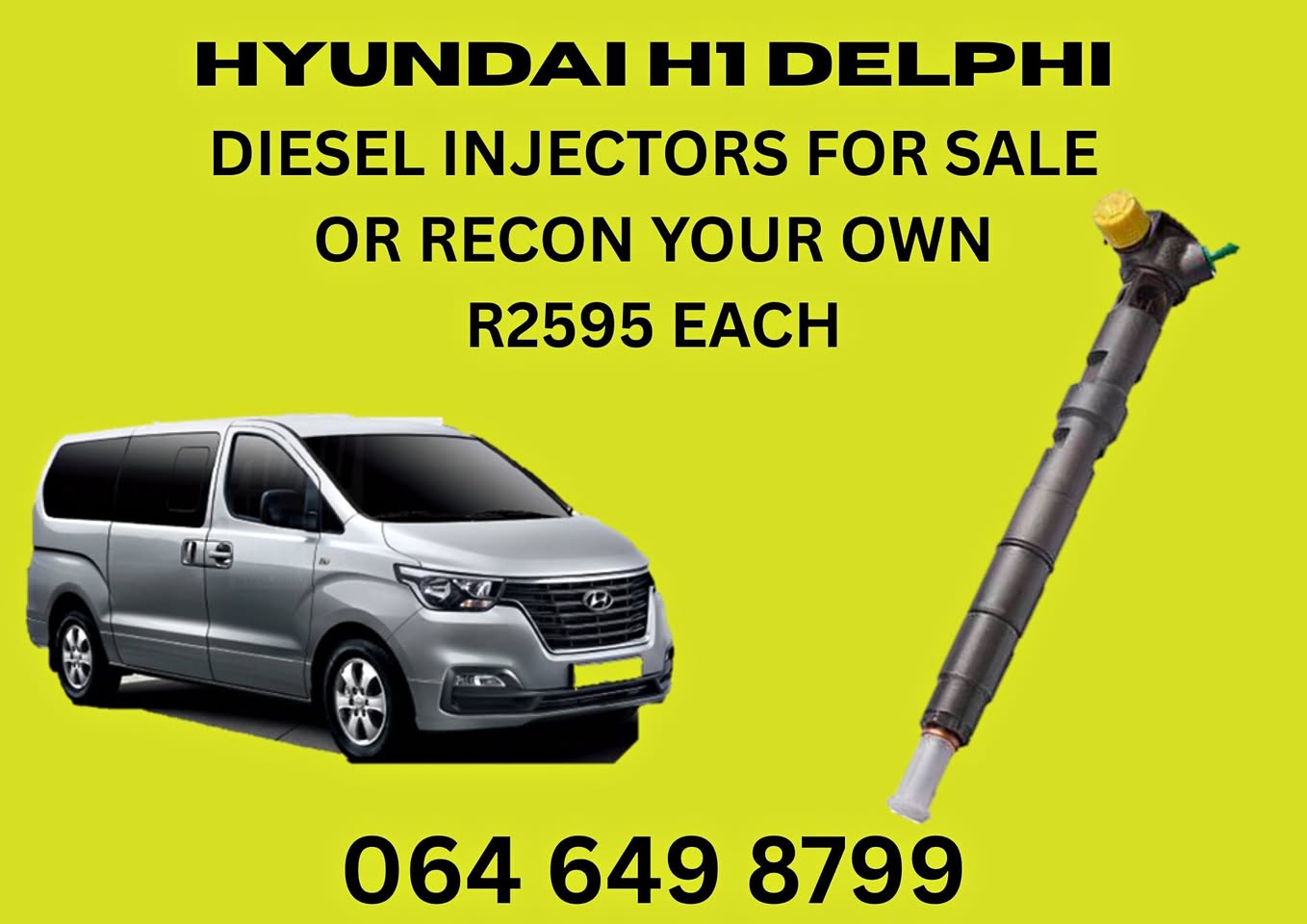 HYUNDAI H1 DELPHI DIESEL INJECTORS FOR SALE ON EXCHANGE OR RECON YOUR OWN WARRANTY INCLUDED - Private Seller HYUNDAI H1 DELPHI DIESEL INJECTORS FOR SALE ON EXCHANGE OR RECON YOUR OWN WARRANTY INCLUDED - Private Seller