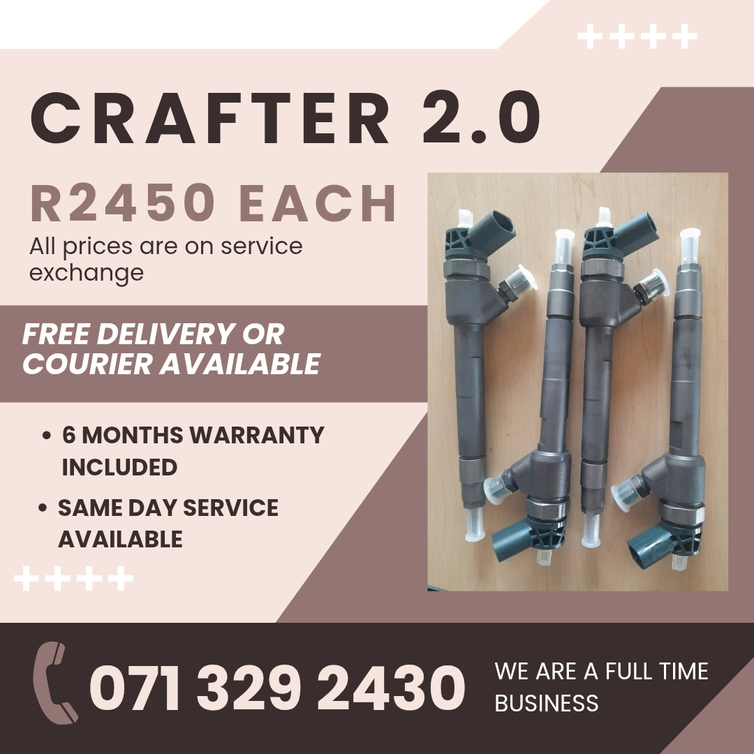 VW CRAFTER 2.0 INJECTORS FOR SALE WITH WARRANTY INCLUDED - Private Seller