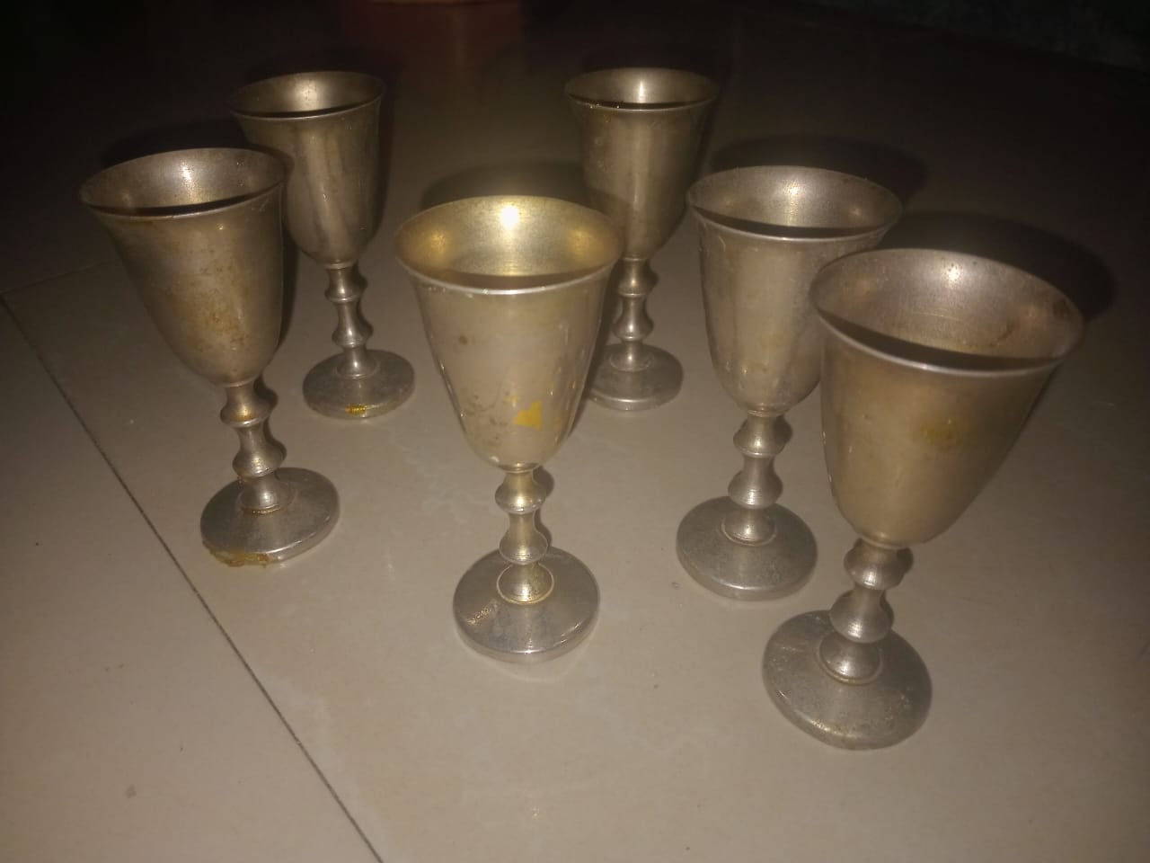 Antique Gilt plated commune cup/goblet made in Hong Kong