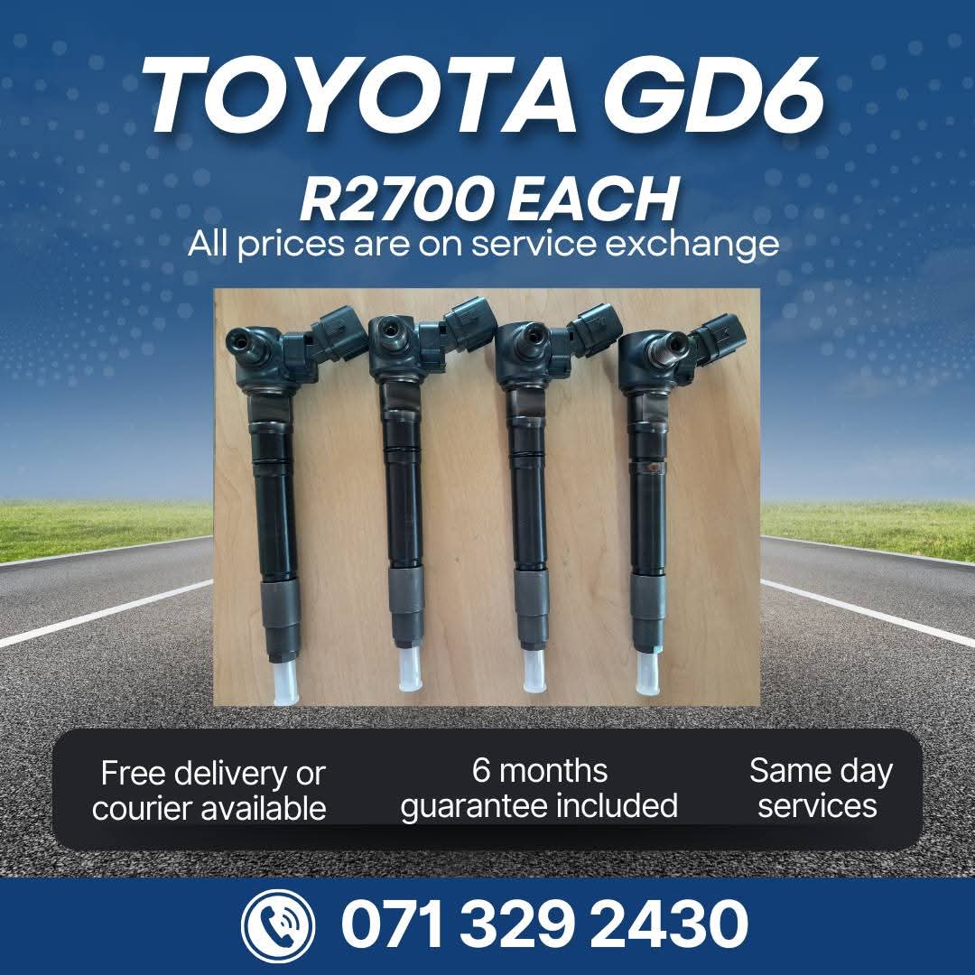 TOYOTA GD6 DIESEL INJECTORS FOR SALE WITH WARRANTY - Private Seller TOYOTA GD6 DIESEL INJECTORS FOR SALE WITH WARRANTY - Private Seller