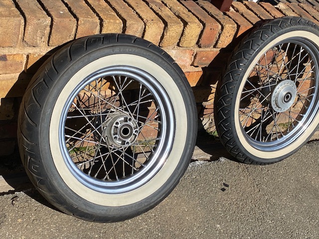 White Rims Harley Harley Davidson Wire Spoke Rims Front | Junk Mail Marketplace
