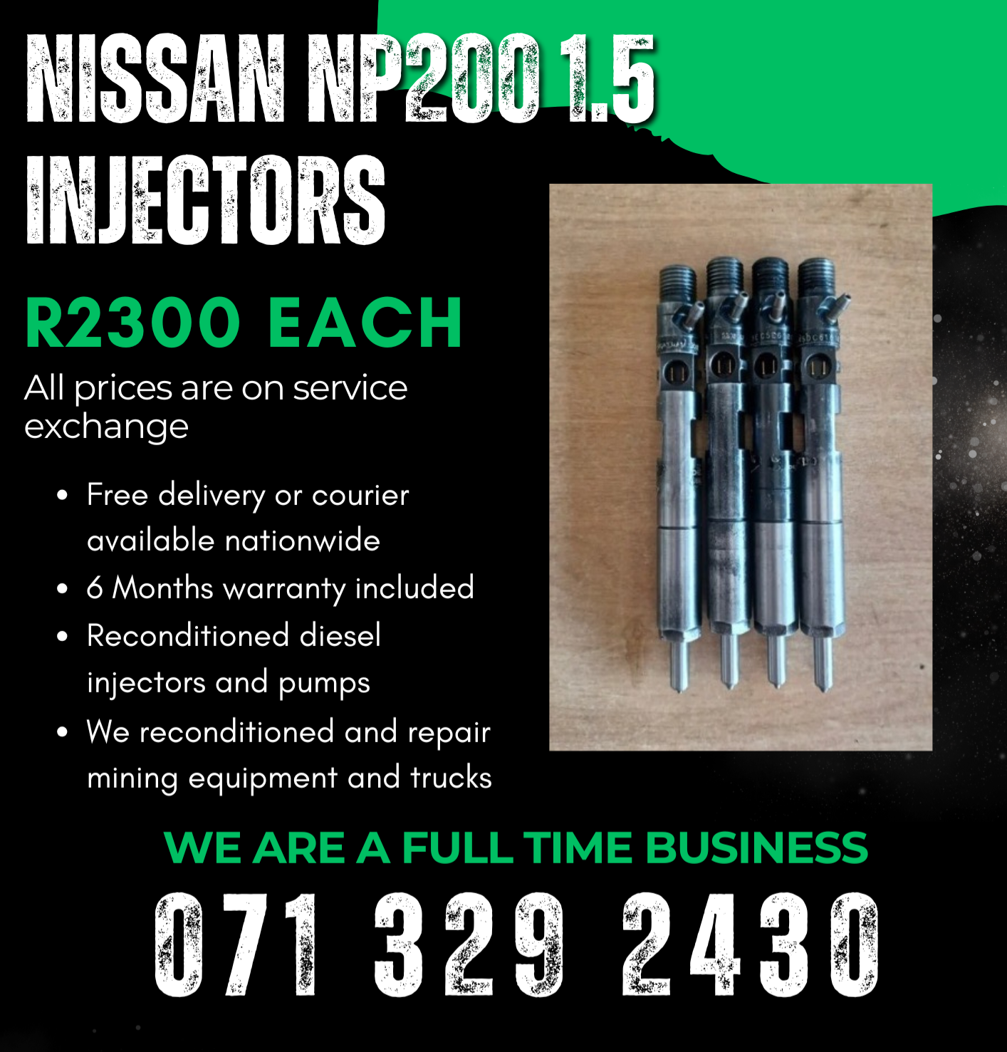 NISSAN NP200 1.5 INJECTORS - Private Seller NISSAN NP200 1.5 INJECTORS - Private Seller